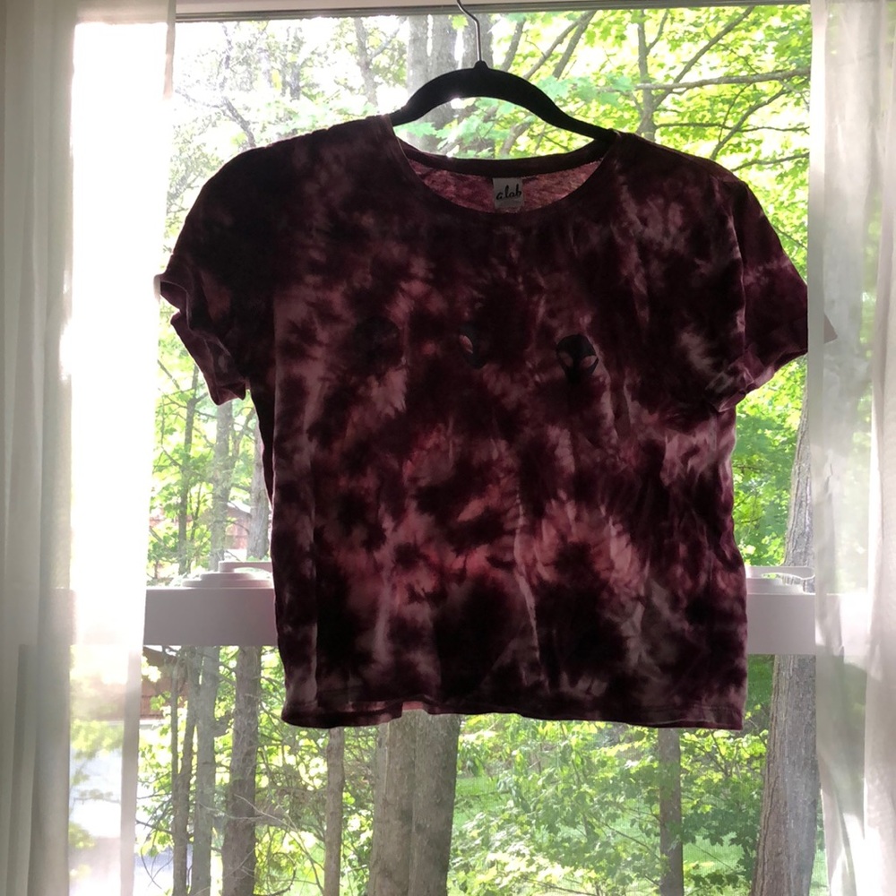 Tie dye alien tee